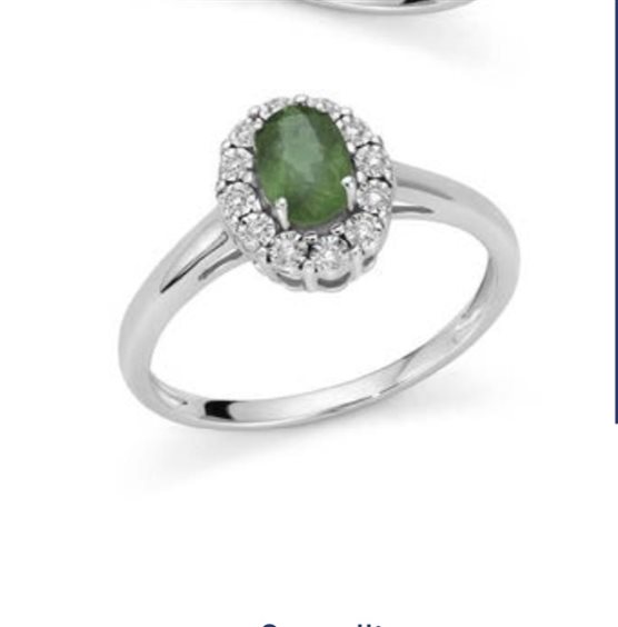 Anello Oro Gioia Donna in Oro Smeraldo 0.45 Ct OAE12415.006 - OAE12415.006